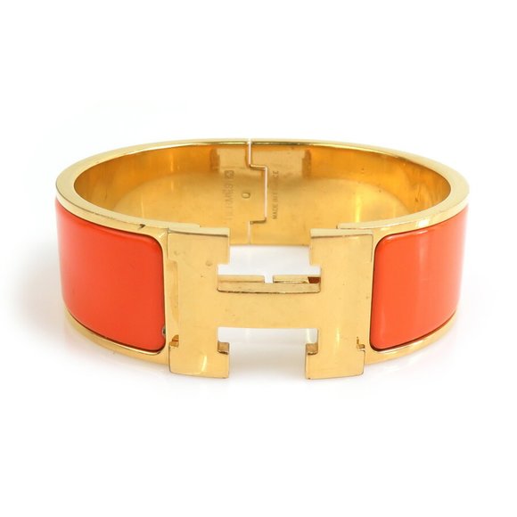 Hermès Clic H Gold Metal bracelet - Picture 1 of 5